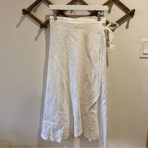 Wilfred Eleta Linen Wrap Skirt
